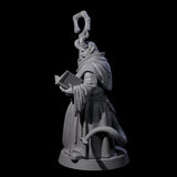 Robed Tiefling Monk A Miniature for Dungeons and Dragons, Pathfinder or other TTRPGs