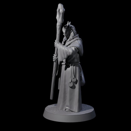 Robed Tiefling Monk B Miniature for Dungeons and Dragons, Pathfinder or other TTRPGs