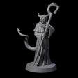 Robed Tiefling Monk B Miniature for Dungeons and Dragons, Pathfinder or other TTRPGs