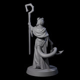 Robed Tiefling Monk C Miniature for Dungeons and Dragons, Pathfinder or other TTRPGs