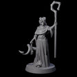 Robed Tiefling Monk C Miniature for Dungeons and Dragons, Pathfinder or other TTRPGs