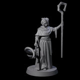 Robed Tiefling Monks Miniature for Dungeons and Dragons, Pathfinder or other TTRPGs