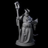 Robed Tiefling Monks Miniature for Dungeons and Dragons, Pathfinder or other TTRPGs