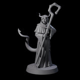 Robed Tiefling Monks Miniature for Dungeons and Dragons, Pathfinder or other TTRPGs