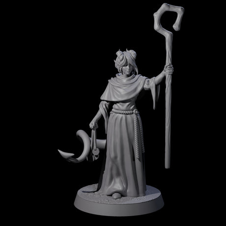 Robed Tiefling Monks Miniature for Dungeons and Dragons, Pathfinder or other TTRPGs