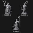 Robed Tiefling Monks Miniature for Dungeons and Dragons, Pathfinder or other TTRPGs