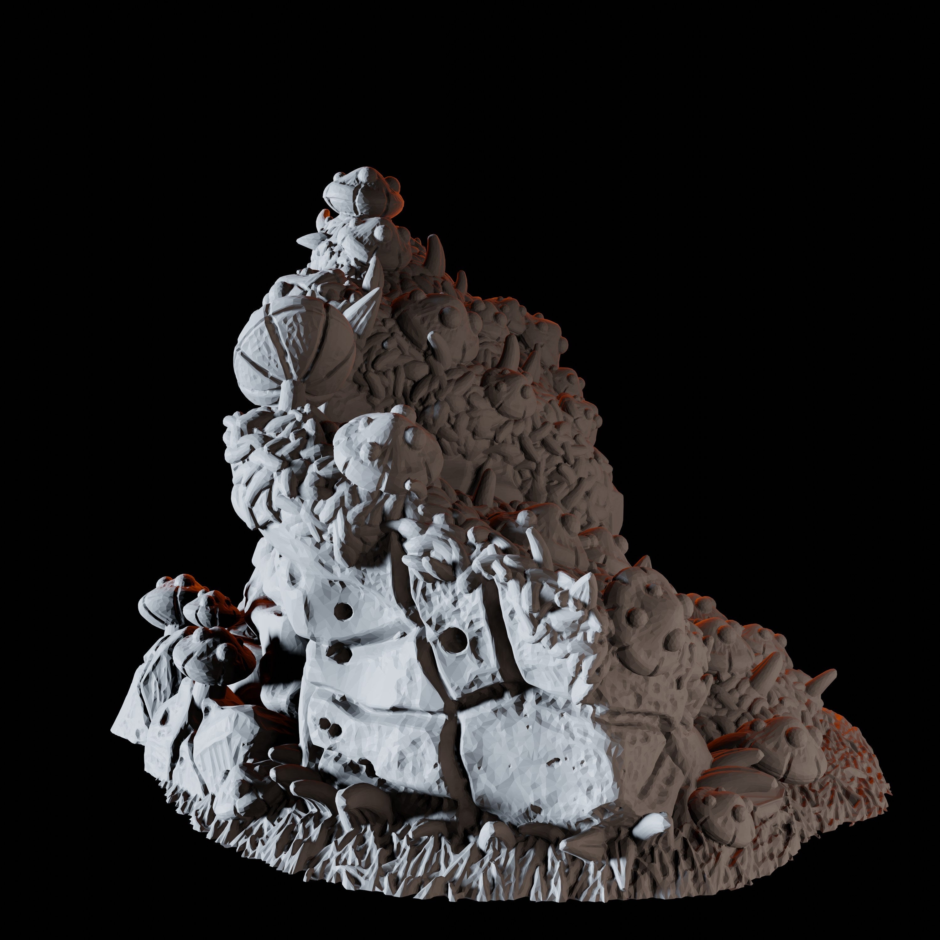 Rock Mushroom Miniature for Dungeons and Dragons, Pathfinder or other TTRPGs