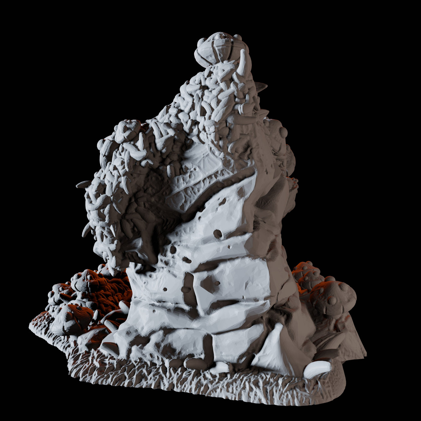 Rock Mushroom Miniature for Dungeons and Dragons, Pathfinder or other TTRPGs