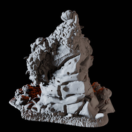 Rock Mushroom Miniature for Dungeons and Dragons, Pathfinder or other TTRPGs