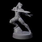 Rock Poised Elf Master Dueller Miniature for Dungeons and Dragons, Pathfinder or other TTRPGs