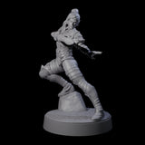 Rock Poised Elf Master Dueller Miniature for Dungeons and Dragons, Pathfinder or other TTRPGs