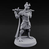 Rocking Kenku Paladin Miniature for Dungeons and Dragons, Pathfinder or other TTRPGs