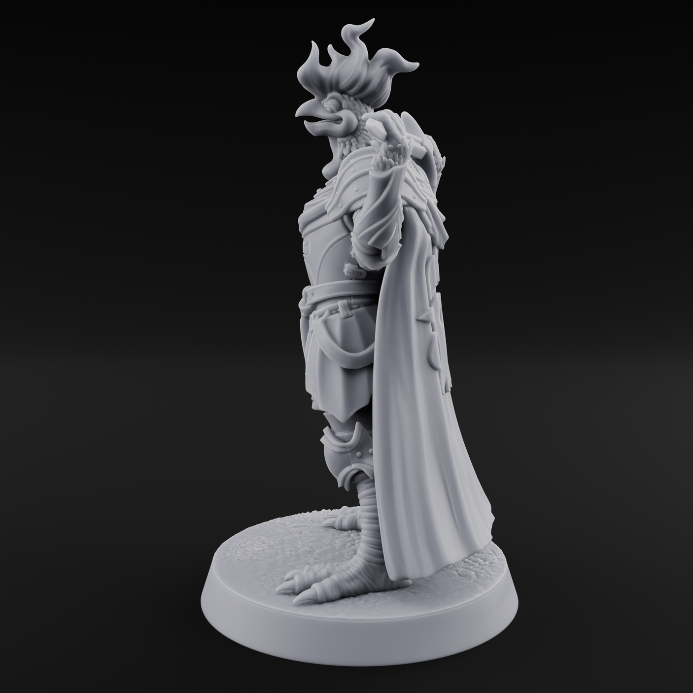 Rocking Kenku Paladin Miniature for Dungeons and Dragons, Pathfinder or other TTRPGs