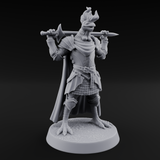Rocking Kenku Paladin Miniature for Dungeons and Dragons, Pathfinder or other TTRPGs