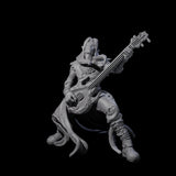 Rocking Out Elf Bard Miniature for Dungeons and Dragons, Pathfinder or other TTRPGs