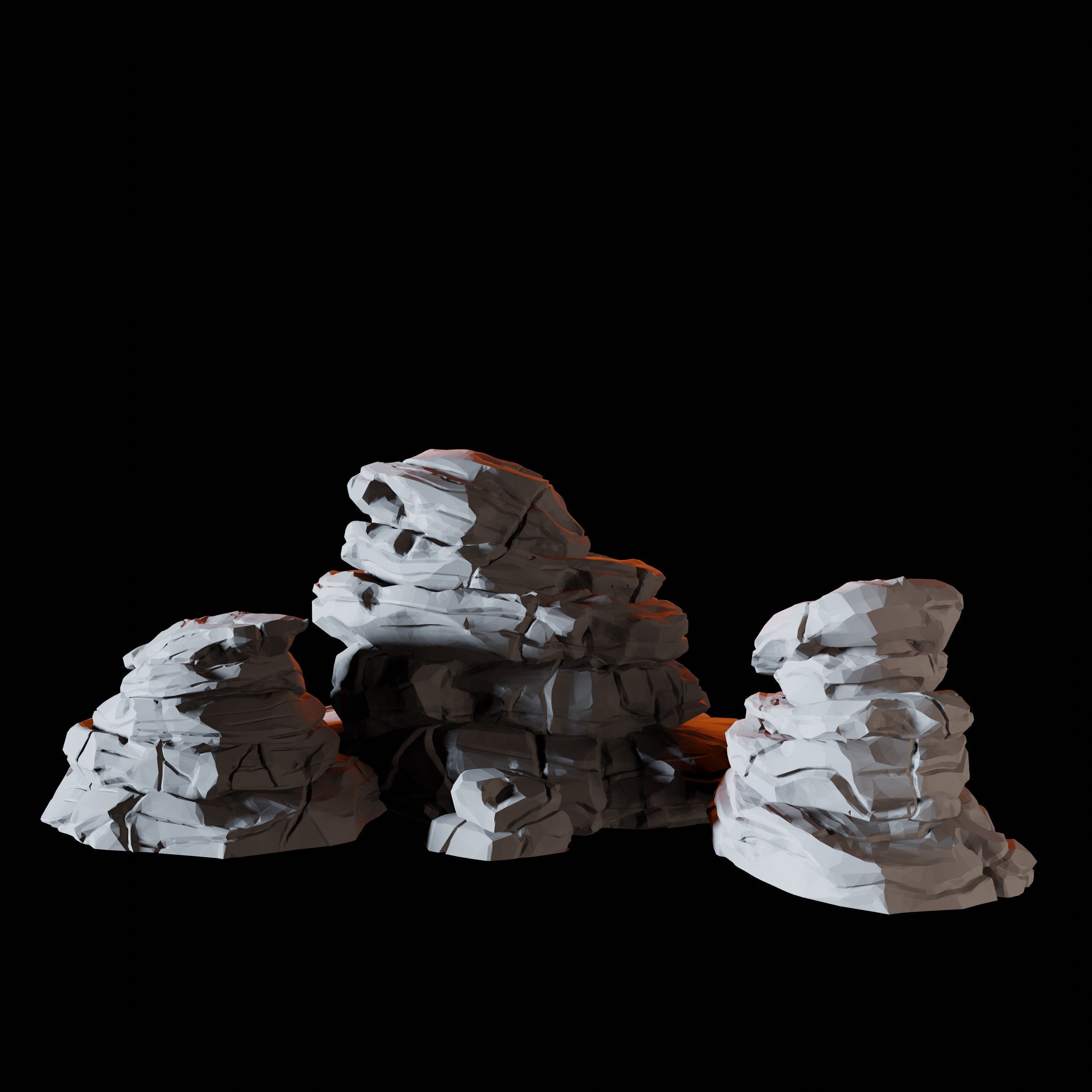 Rocks A - Desert Scatter Terrain Miniature for Dungeons and Dragons - Myth Forged