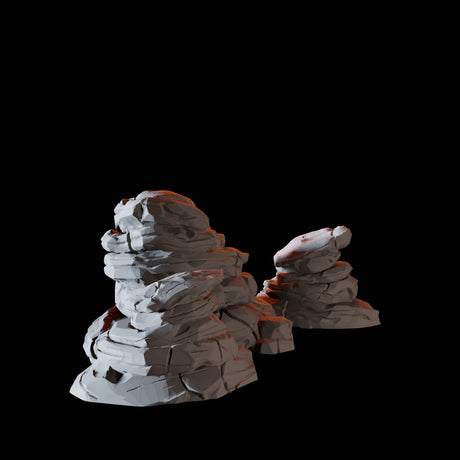 Rocks A Miniature for Dungeons and Dragons, Pathfinder or other TTRPGs
