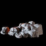 Rocks D Miniature for Dungeons and Dragons, Pathfinder or other TTRPGs