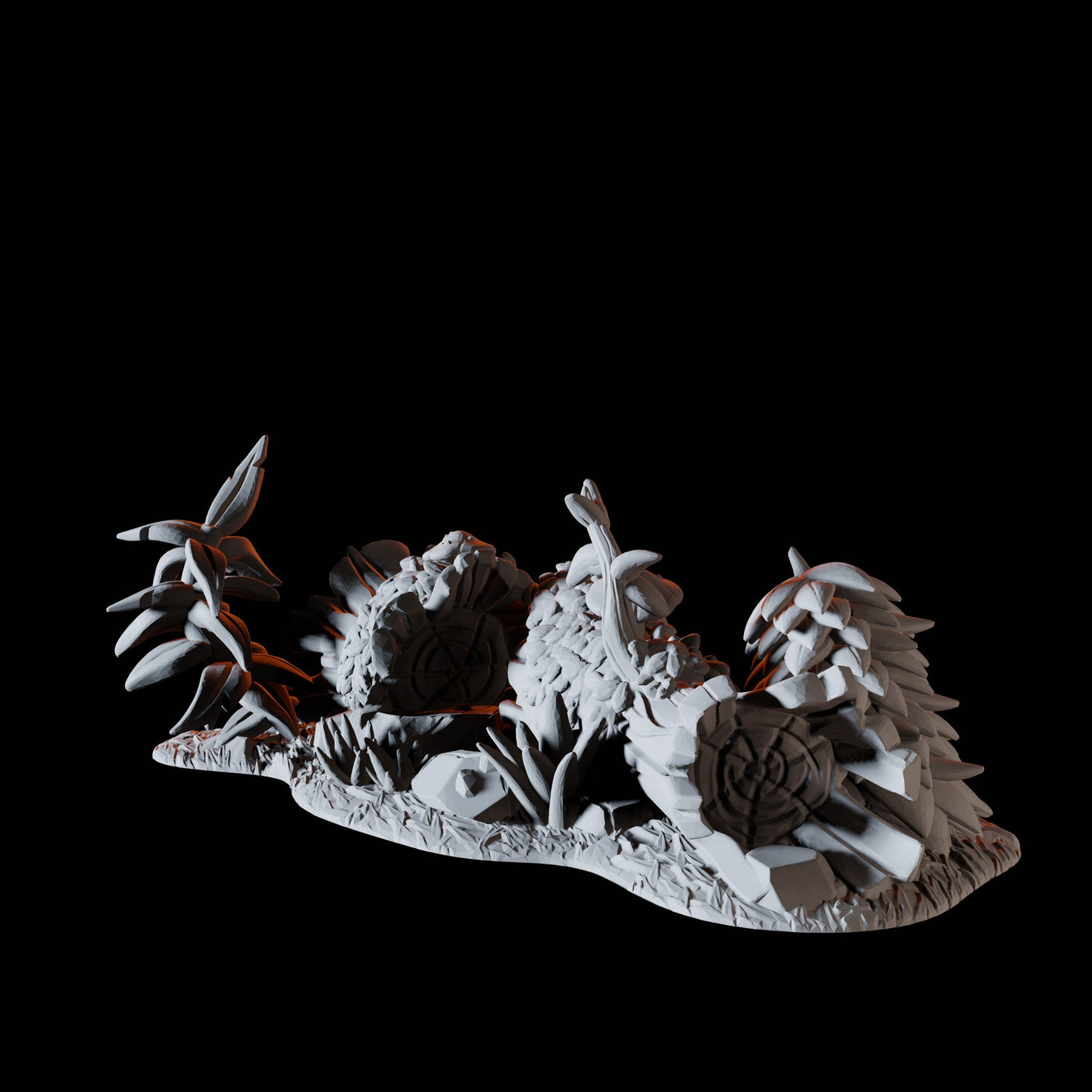 Rocks and Plants Miniature for Dungeons and Dragons, Pathfinder or other TTRPGs