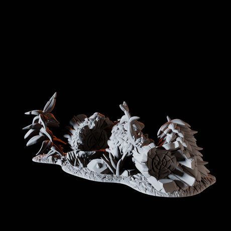 Rocks and Plants Miniature for Dungeons and Dragons, Pathfinder or other TTRPGs