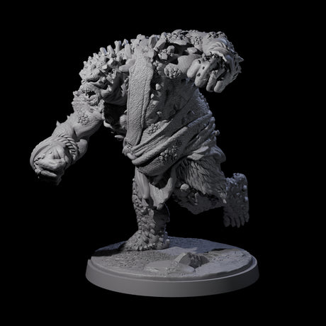 Rocky Ogre D Miniature for Dungeons and Dragons, Pathfinder or other TTRPGs