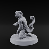 Roguish Tabaxi Pirate Miniature for Dungeons and Dragons, Pathfinder or other TTRPGs