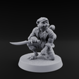 Roguish Tabaxi Pirate Miniature for Dungeons and Dragons, Pathfinder or other TTRPGs