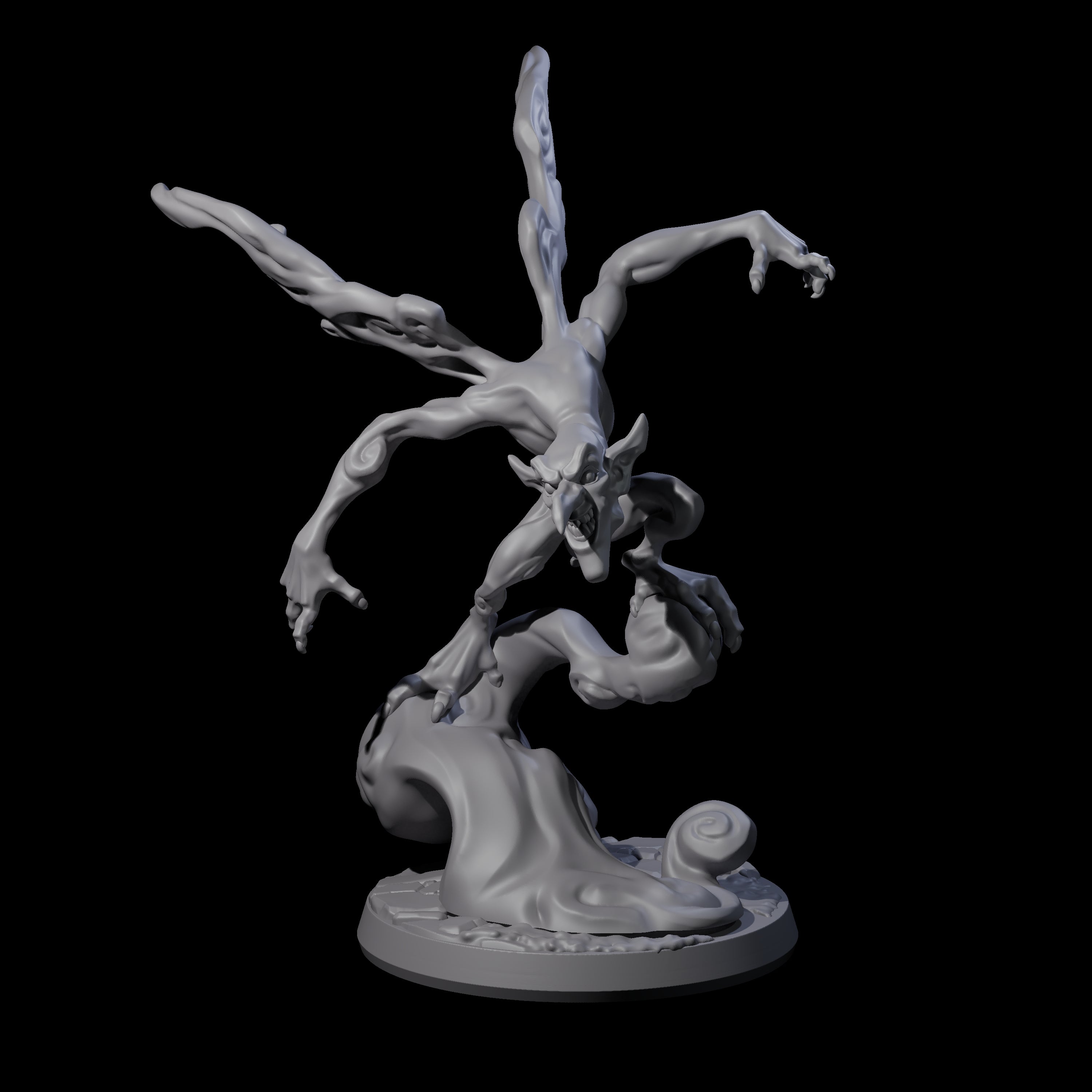Roiling Smoke Mephit Miniature for Dungeons and Dragons, Pathfinder or other TTRPGs