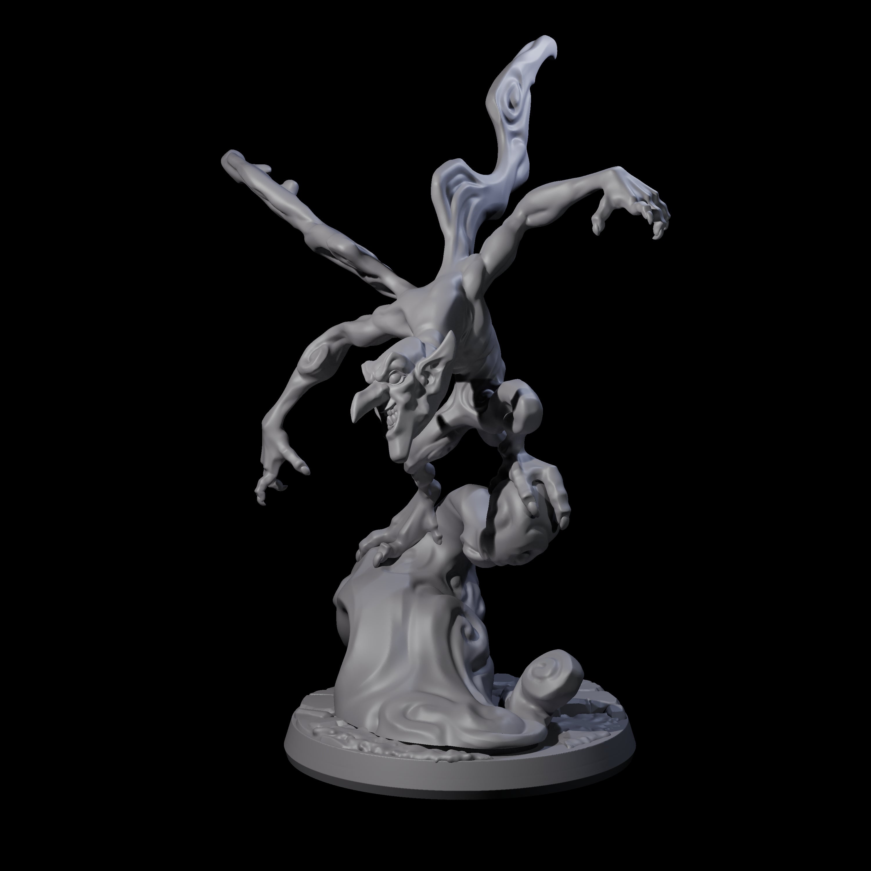 Roiling Smoke Mephit Miniature for Dungeons and Dragons, Pathfinder or other TTRPGs