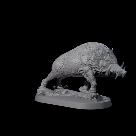 Romping Wild Boar Miniature for Dungeons and Dragons, Pathfinder or other TTRPGs