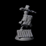 Roof Running Female Assassin Miniature for Dungeons and Dragons, Pathfinder or other TTRPGs