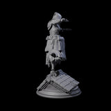 Roof Running Female Assassin Miniature for Dungeons and Dragons, Pathfinder or other TTRPGs