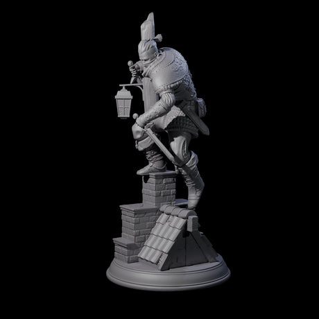 Rooftop Assassin B Miniature for Dungeons and Dragons, Pathfinder or other TTRPGs