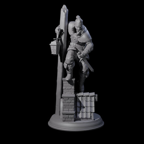 Rooftop Assassin B Miniature for Dungeons and Dragons, Pathfinder or other TTRPGs