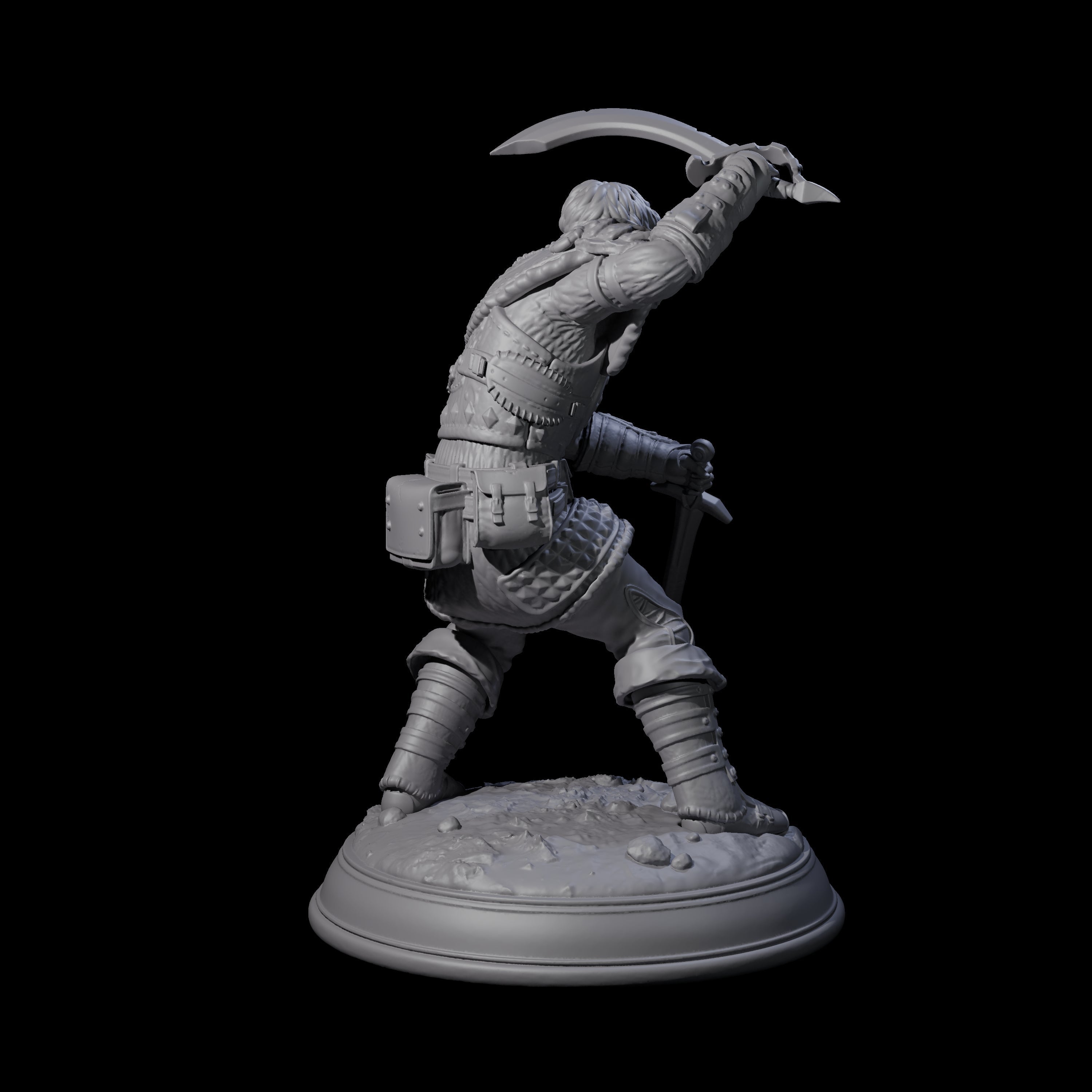 Rooftop Assassin C Miniature for Dungeons and Dragons, Pathfinder or other TTRPGs