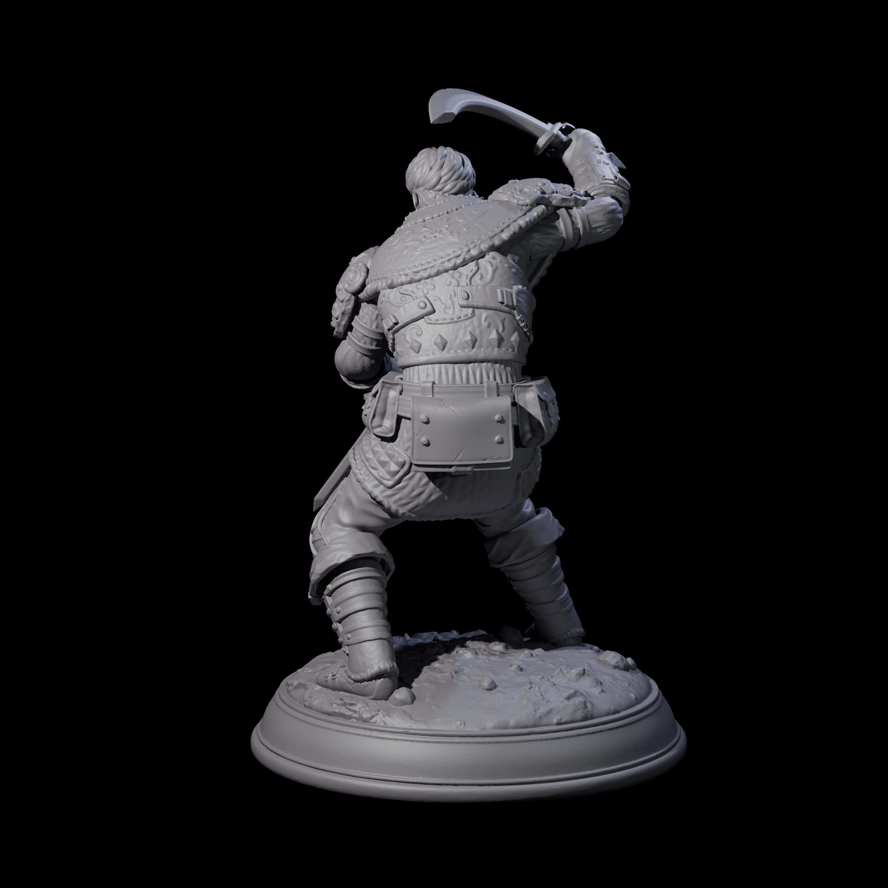 Rooftop Assassin C Miniature for Dungeons and Dragons, Pathfinder or other TTRPGs