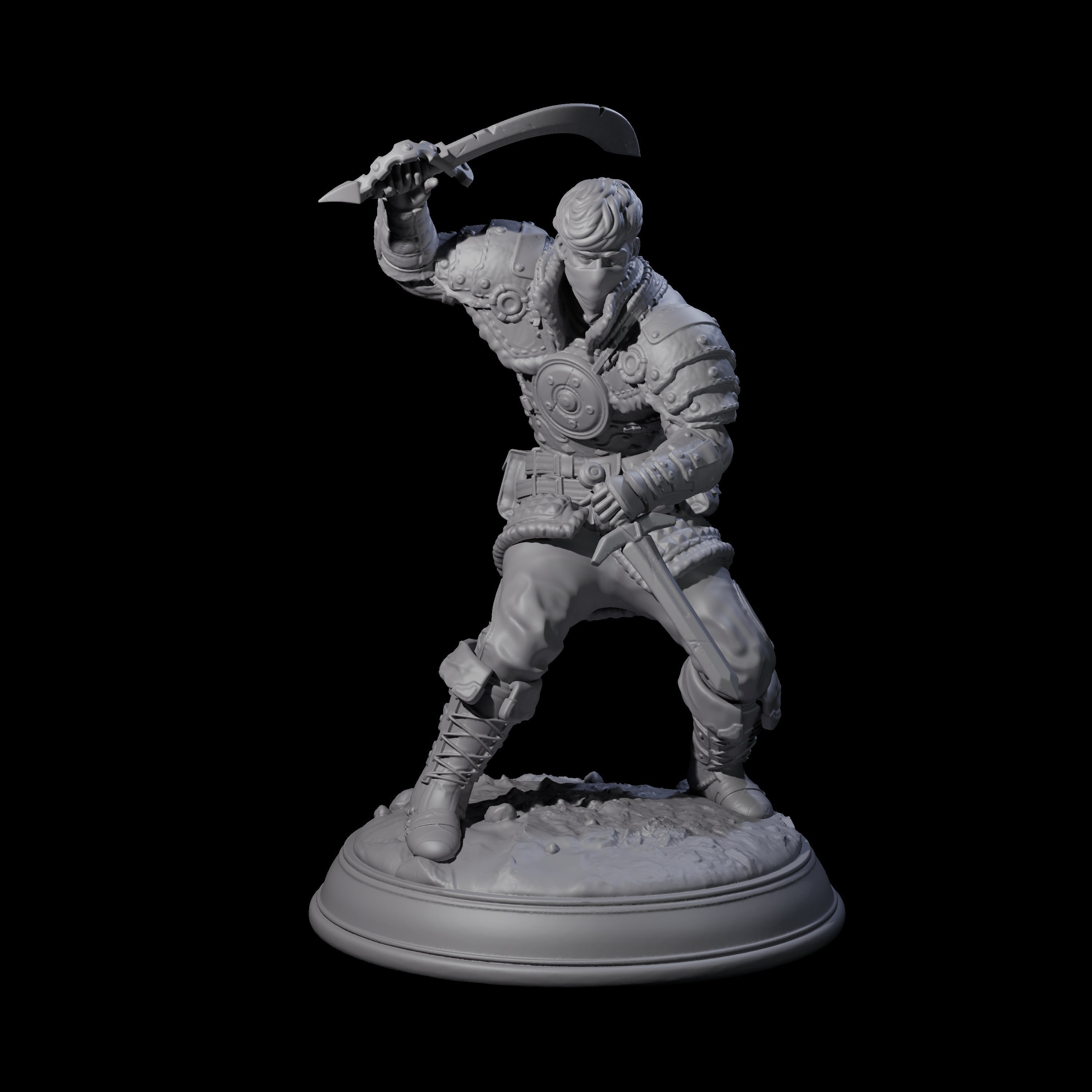 Rooftop Assassin C Miniature for Dungeons and Dragons, Pathfinder or other TTRPGs