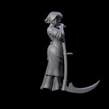 Rosalia - Resting Farm Hand Miniature for Dungeons and Dragons, Pathfinder or other TTRPGs