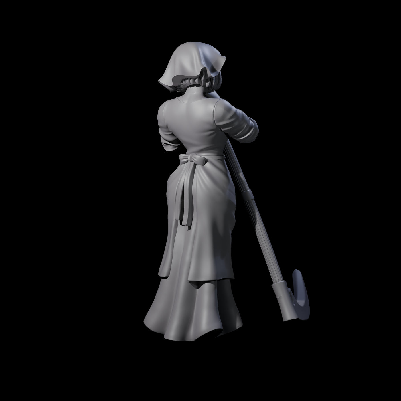 Rosalia - Resting Farm Hand Miniature for Dungeons and Dragons, Pathfinder or other TTRPGs