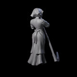 Rosalia - Resting Farm Hand Miniature for Dungeons and Dragons, Pathfinder or other TTRPGs