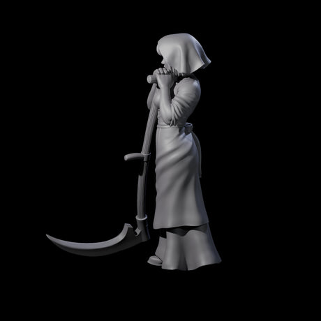 Rosalia - Resting Farm Hand Miniature for Dungeons and Dragons, Pathfinder or other TTRPGs