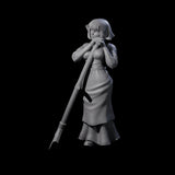 Rosalia - Resting Farm Hand Miniature for Dungeons and Dragons, Pathfinder or other TTRPGs