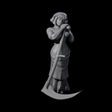 Rosalia - Resting Farm Hand Miniature for Dungeons and Dragons, Pathfinder or other TTRPGs