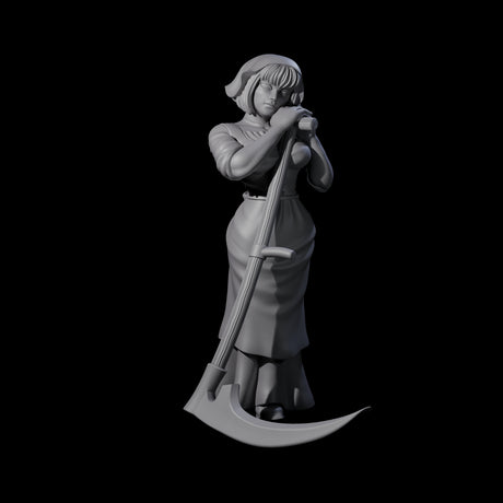 Rosalia - Resting Farm Hand Miniature for Dungeons and Dragons, Pathfinder or other TTRPGs