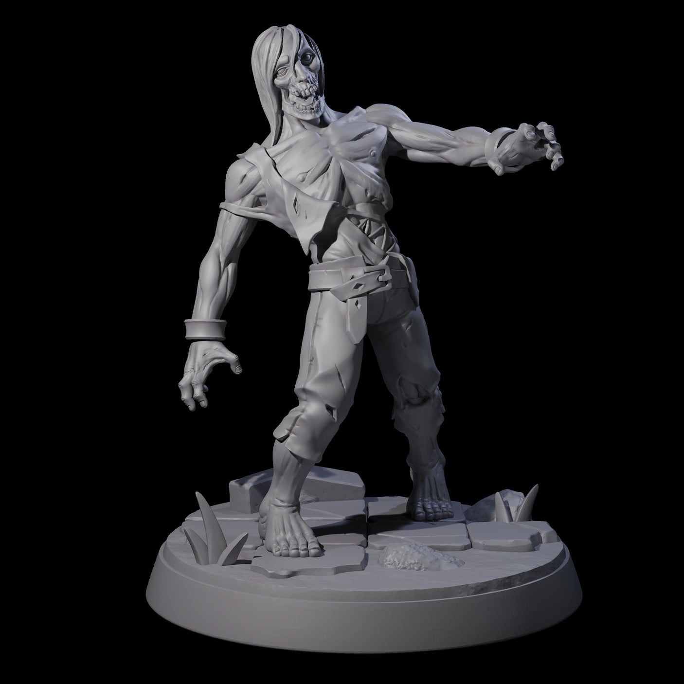 Rotten And Stinking Zombie Horror A Miniature for Dungeons and Dragons, Pathfinder or other TTRPGs