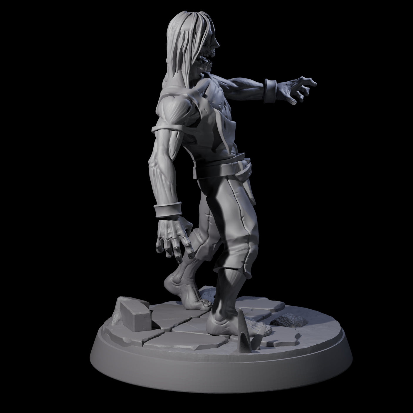 Rotten And Stinking Zombie Horror A Miniature for Dungeons and Dragons, Pathfinder or other TTRPGs