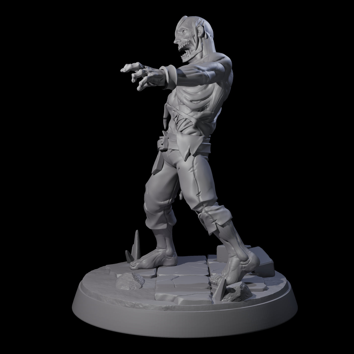 Rotten And Stinking Zombie Horror A Miniature for Dungeons and Dragons, Pathfinder or other TTRPGs