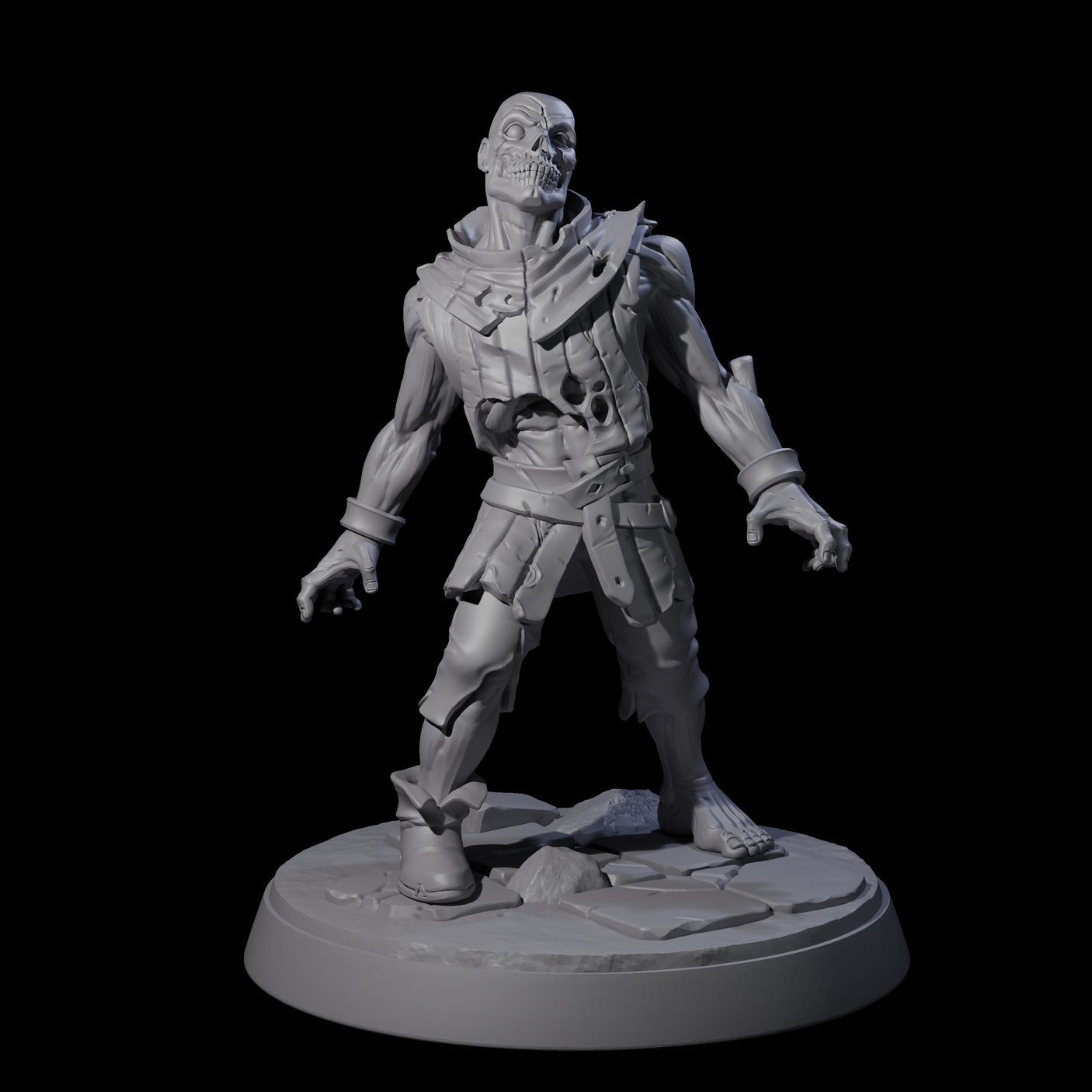 Rotten And Stinking Zombie Horror B Miniature for Dungeons and Dragons, Pathfinder or other TTRPGs
