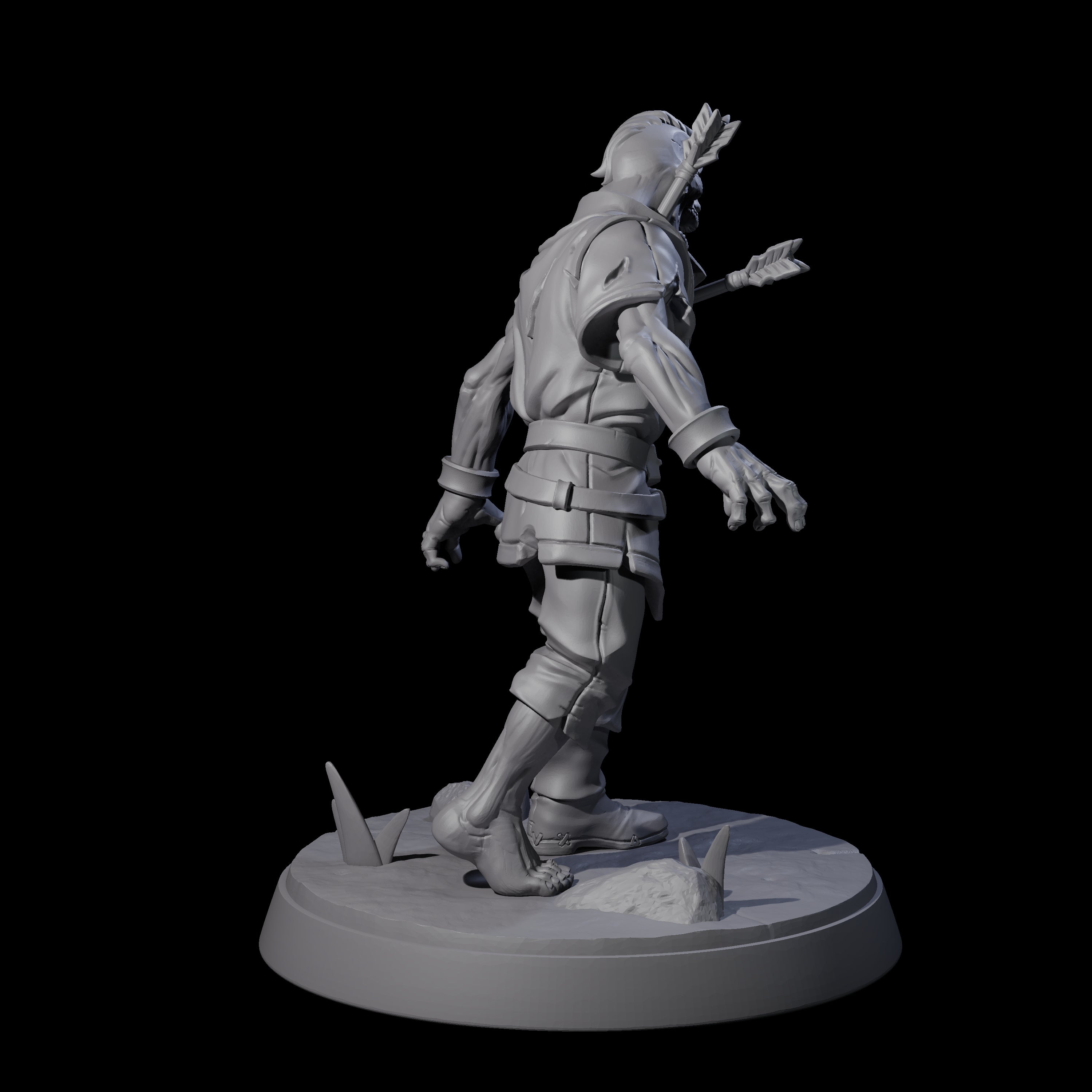 Rotten And Stinking Zombie Horror C Miniature for Dungeons and Dragons, Pathfinder or other TTRPGs