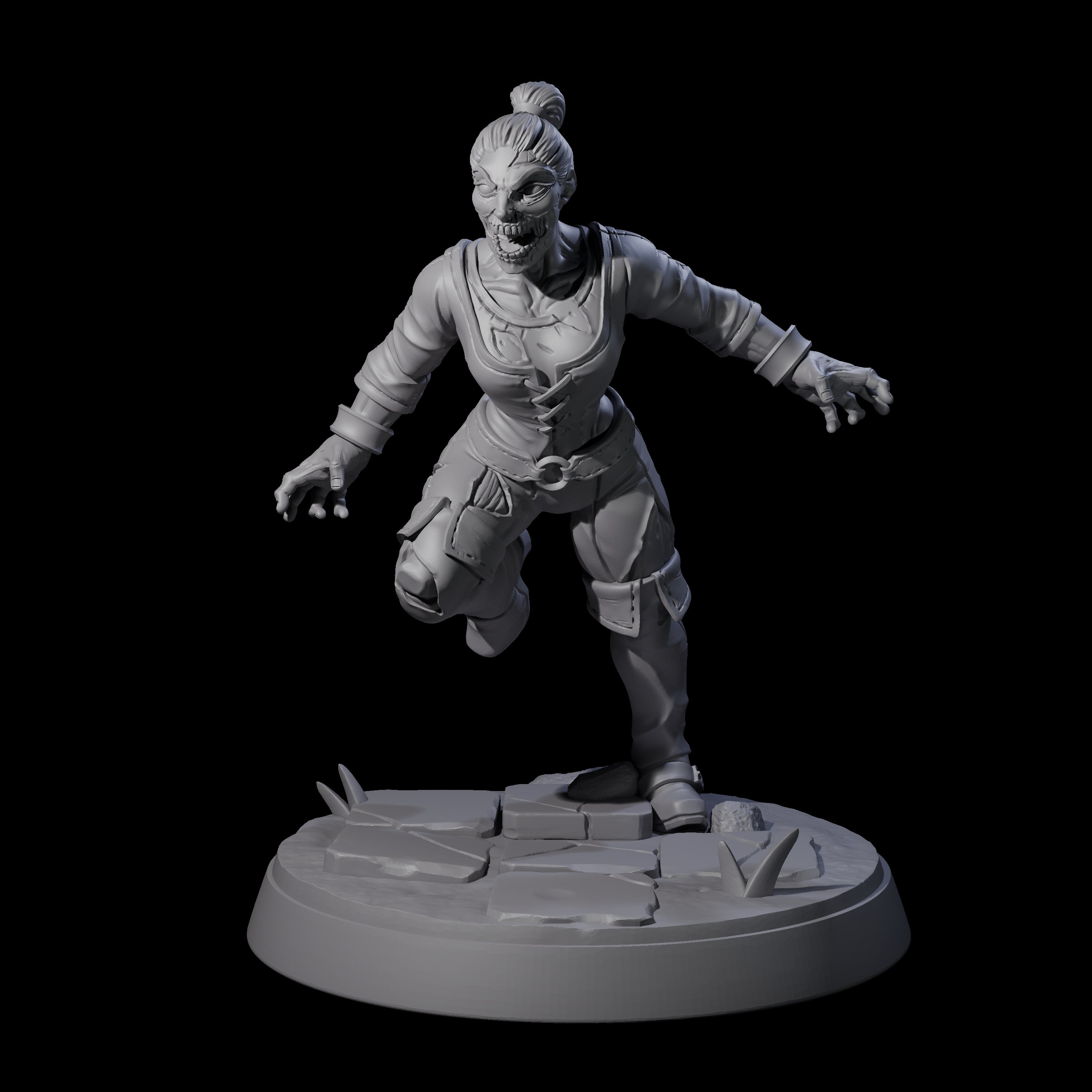 Rotten And Stinking Zombie Horror F Miniature for Dungeons and Dragons, Pathfinder or other TTRPGs